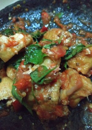 Foto resep Tahu geprek kemangi
