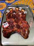 Gâteau Halloween aux prunes et vanille