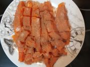 Una foto de boniato al horno dulces
