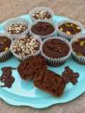 Muffins de chocolate veganos y saludables