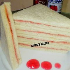 A picture of Jam filled sandwich.