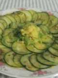 Carpaccio de pepino y piña