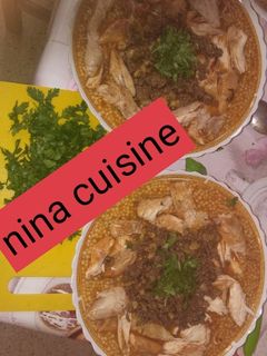 صورة لوصفة ❤ بركوكس 😋 بالدجاج واللحم المفروم