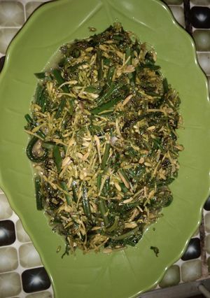 Foto resep Oseng daun kates pakis hijau