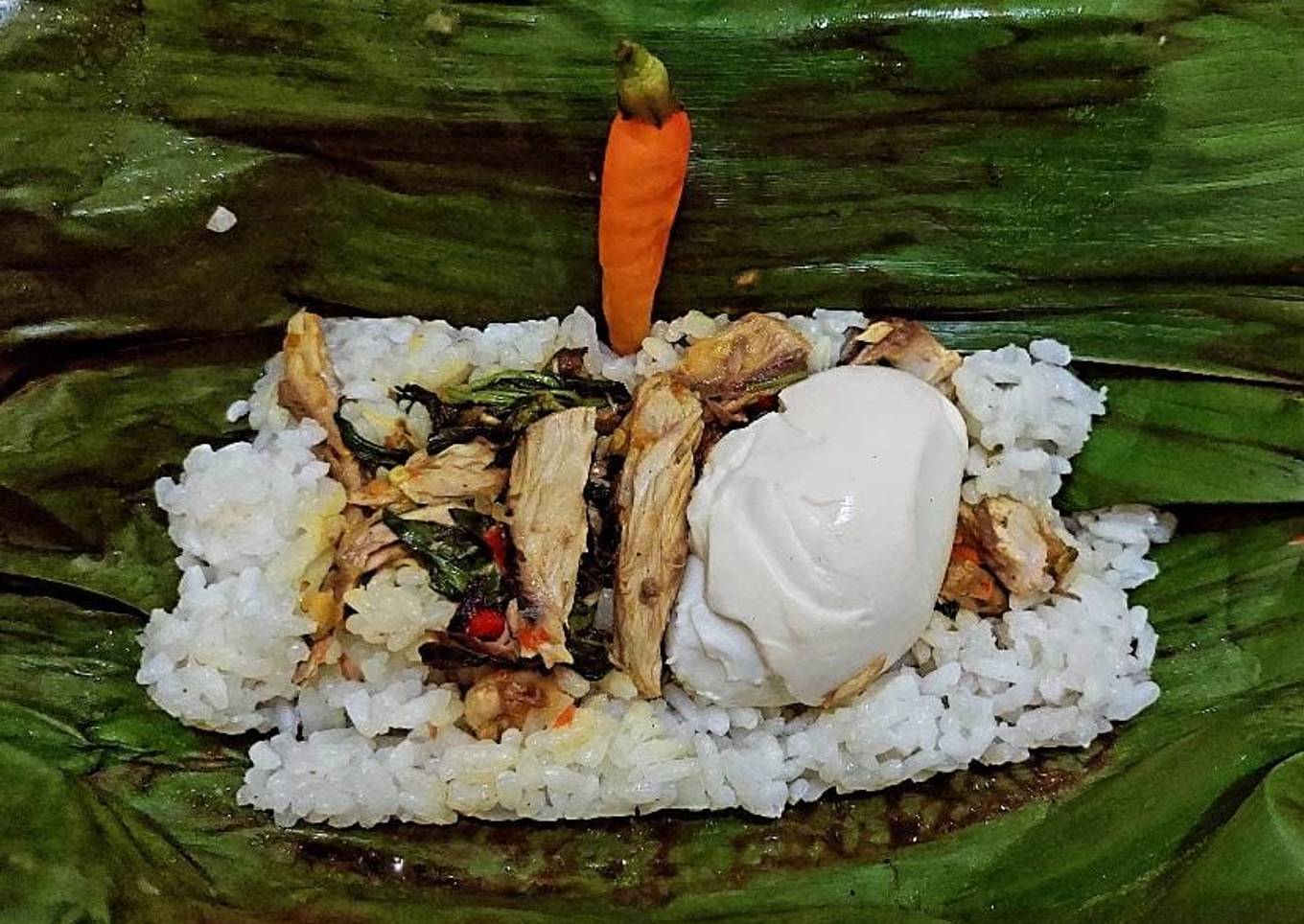 Nasi bakar tongkol suir kemangi