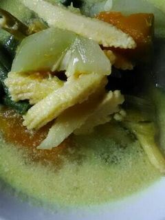 Foto resep Sayur kacang santan kuning