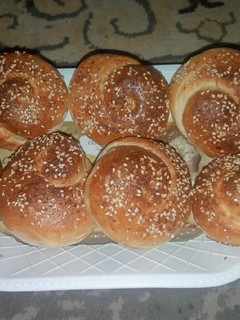A picture of Yam Swirl Bread.