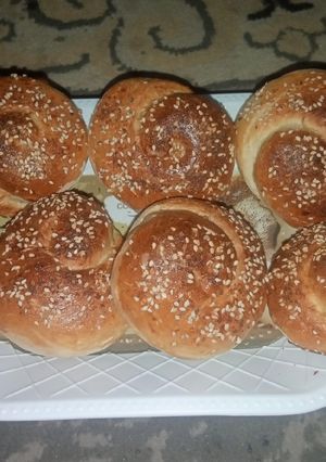 A picture of Yam Swirl Bread.