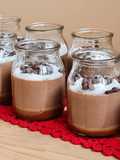 Postrecito de chocolate con corazón de dulce de leche (🐽 fat-fat 😅)