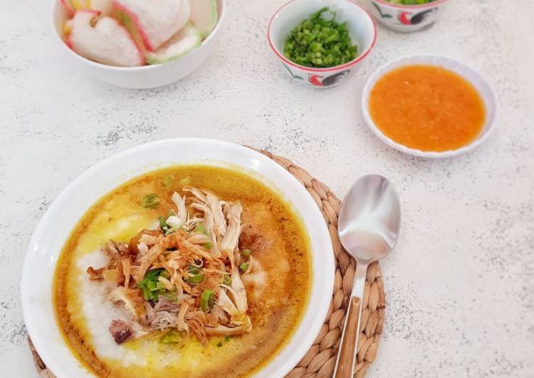 !IDE Resep Bubur Ayam Kuah Kuning Rice Cooker resep masakan rumahan yummy app