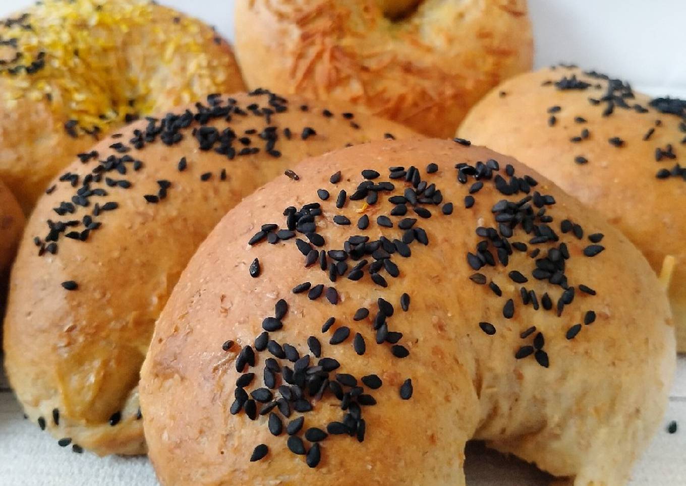 Roti Gandum isi Keju with Olive Oil