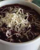 Sopa de caraotas (frijoles) negros