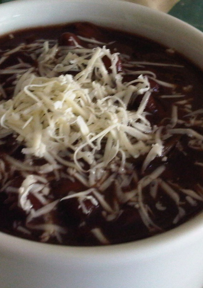 Una foto de Sopa de caraotas (frijoles) negros