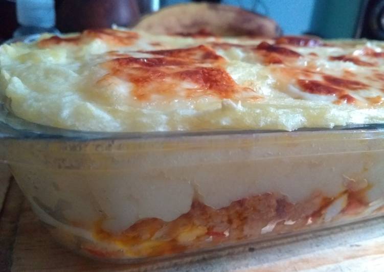 Pastel de papa vegetariano