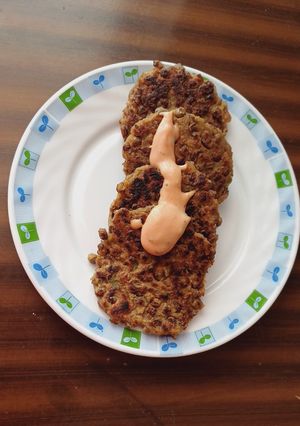 A picture of Akkha masoor ridge gourd pancake.