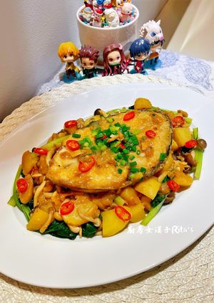 奶油味噌燒𩵚魠魚 的食譜成品照片