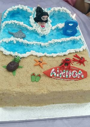 Foto principal de Tarta de cumpleaños playa