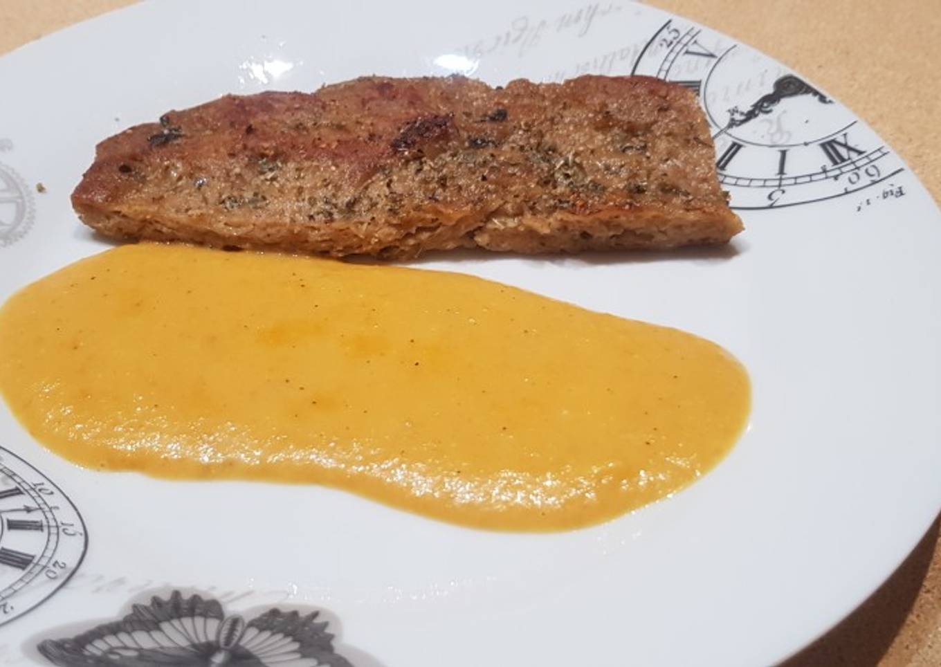 Seitán y salsa naranja tm5