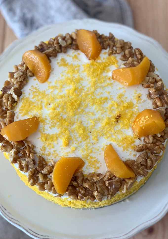 Una foto de Tarta de zanahoria sin azúcar ni gluten