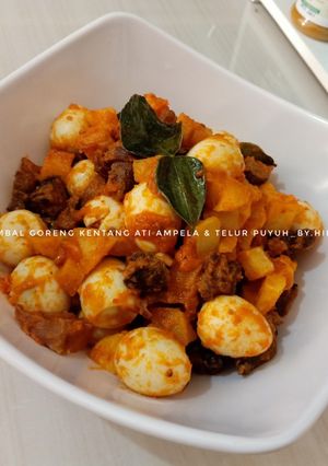 Foto resep Sambal Goreng Kentang Ati Ampela & Telur Puyuh