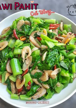 Foto resep Sawi pahit cah udang