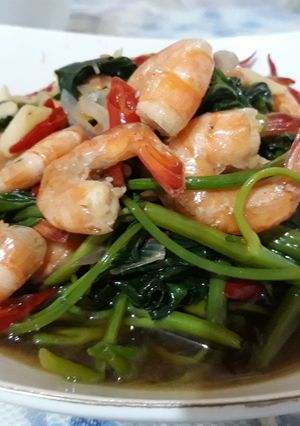 Foto resep Ca kangkung udang