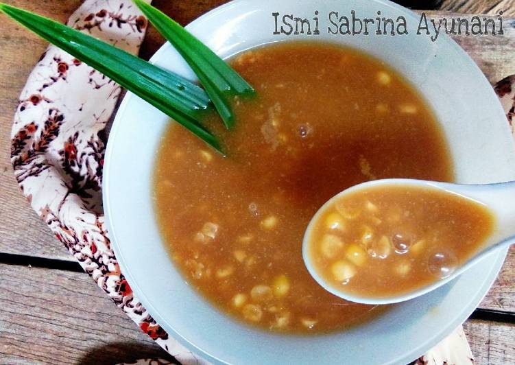 Cara mudah Menyiapkan Kolak Jagung Pulut, Menggugah Selera