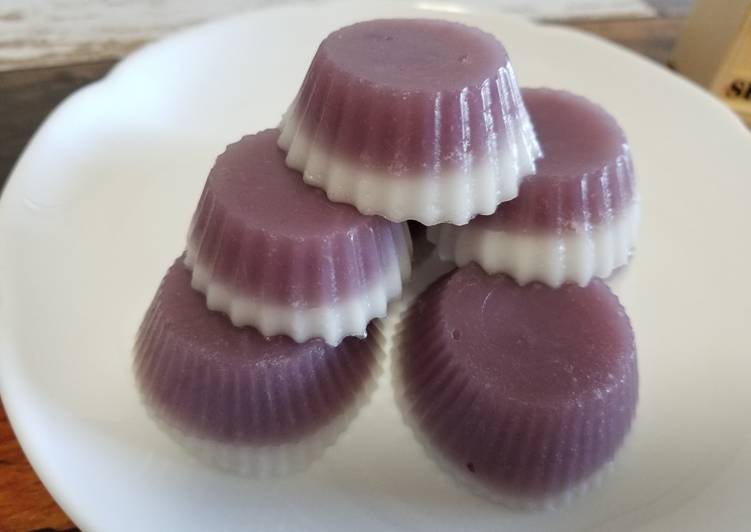 Langkah Mudah untuk Menyiapkan Talam ubi ungu, Lezat
