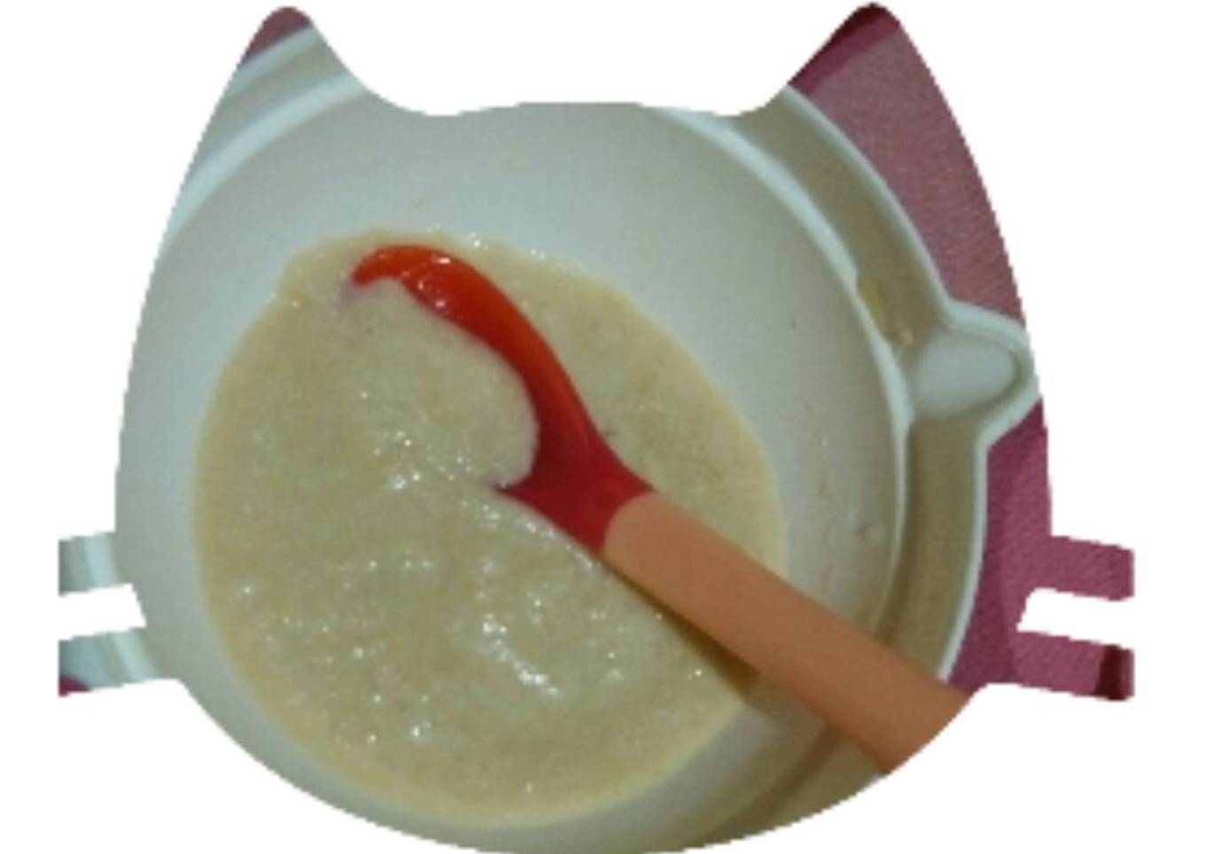 Mpasi Nasi putih tempe rebus telur kampung evoo