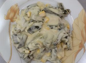 Una foto de Rajitas con crema👌😛