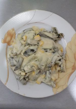 Una foto de Rajitas con crema👌😛