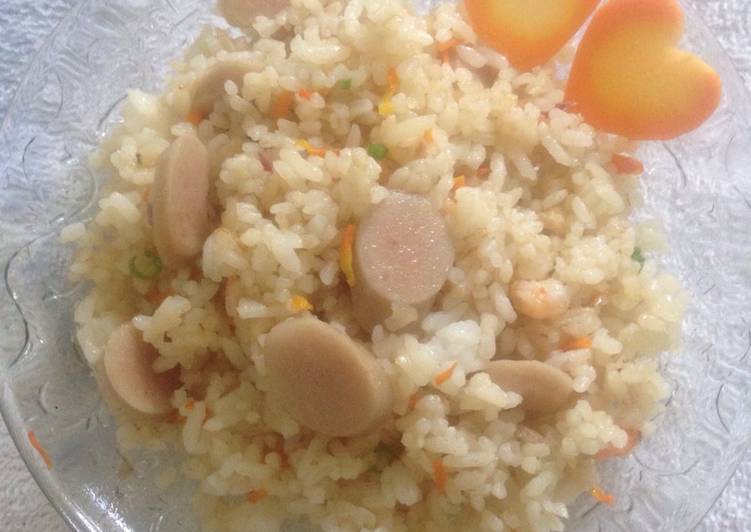 Cara Gampang Membuat Nasi goreng oriental tidak pedas yang Lezat