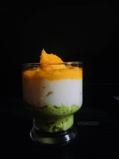 ட்ரைக் கலர் ஹால்வா பர்ஃபேட் செய்முறை முக்கிய புகைப்படம்