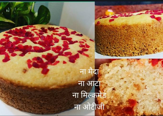 रवा कस्टर्ड केक(rava custard cake recipe in hindi)