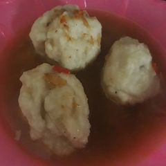 A picture of Yam balls peppersoup.