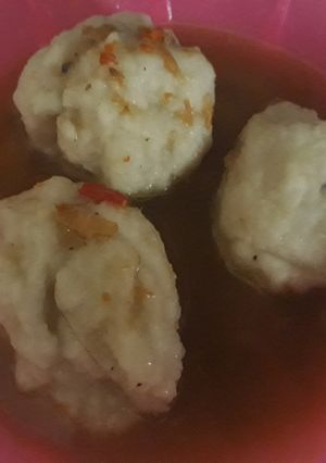 A picture of Yam balls peppersoup.