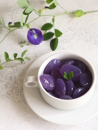 Langkah Mudah untuk Membikin Resep Manisan kolang kaling bunga telang yang Bisa Manjain Lidah Anti Ribet, Sempurna