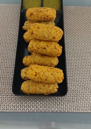 A picture of Sabudana cutlets.