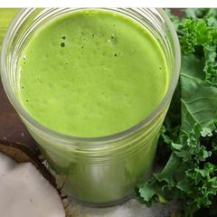 A picture of Cucumber and Spinach juice.