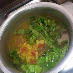 Vegetable soup A picture of Vegetable soup.