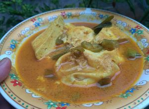 Foto resep Telor Ceplok Kuah Santan 3in1 (Tahu + Buncis + Temurui)