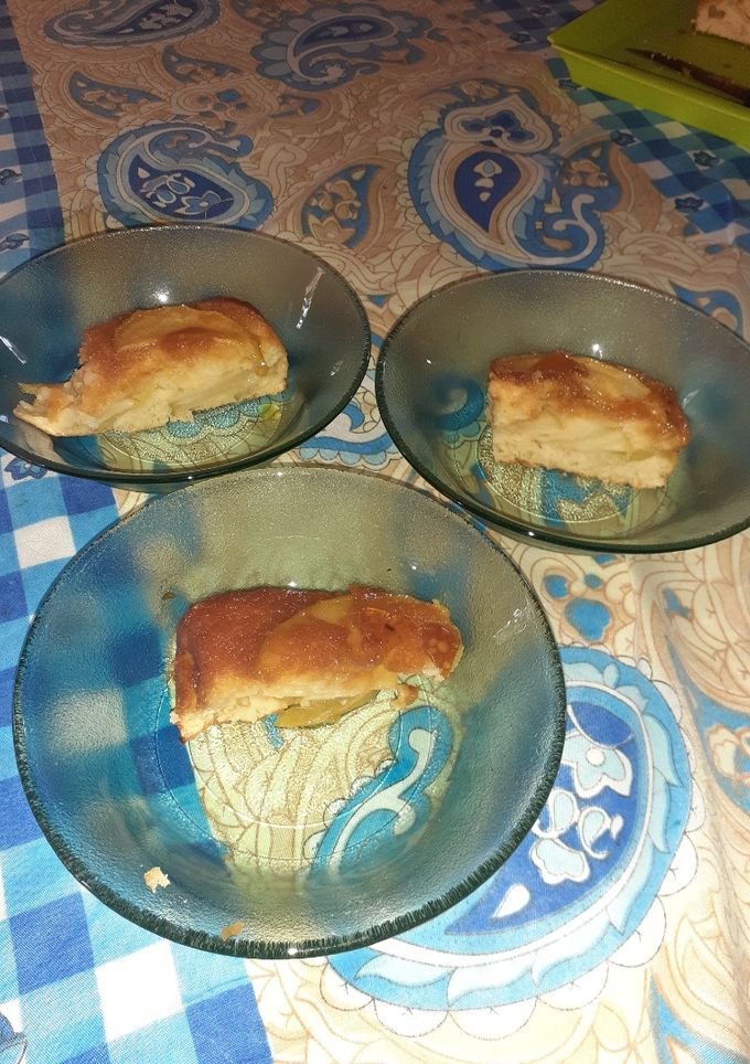 Una foto de Tarta de manzana invertida
