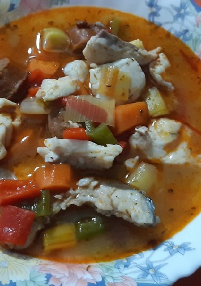 Una foto de Dorada en sopa