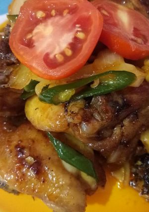 Foto resep Ayam goreng mentega asam manis
