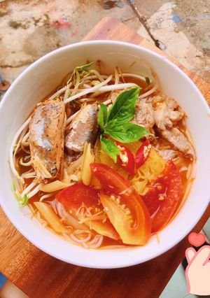 Hình của món Bún cá mồi.
