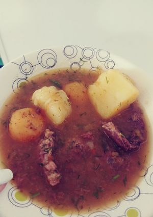 Una foto de Sudado de carne con papas