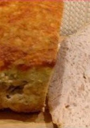 Фото Мясной хлебец с овощами в духовке.