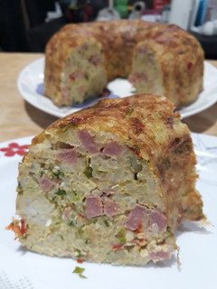 Una foto de Budín de arroz y vegetales Vale (sin sal ni grasas agregadas)