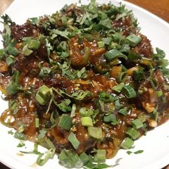 A picture of Vegetable Manchurian.