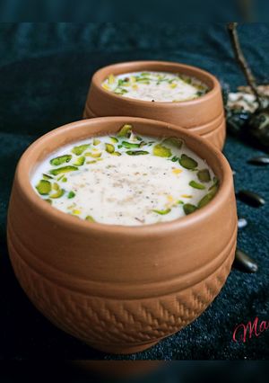 A picture of Sitafal basundi.